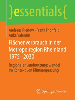 cover image of Flächenverbrauch in der Metropolregion Rheinland 1975–2030